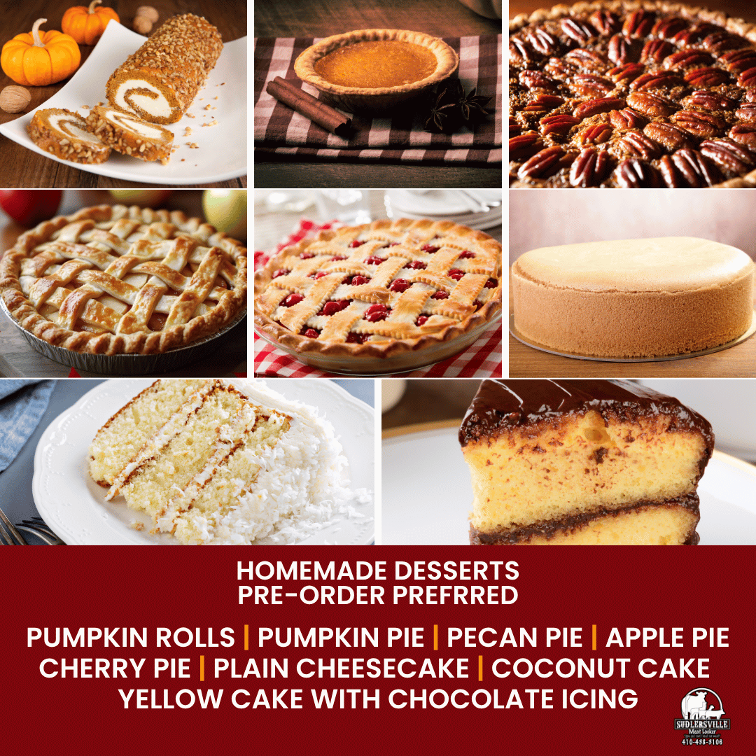 Thanksgiving Homemade Desserts